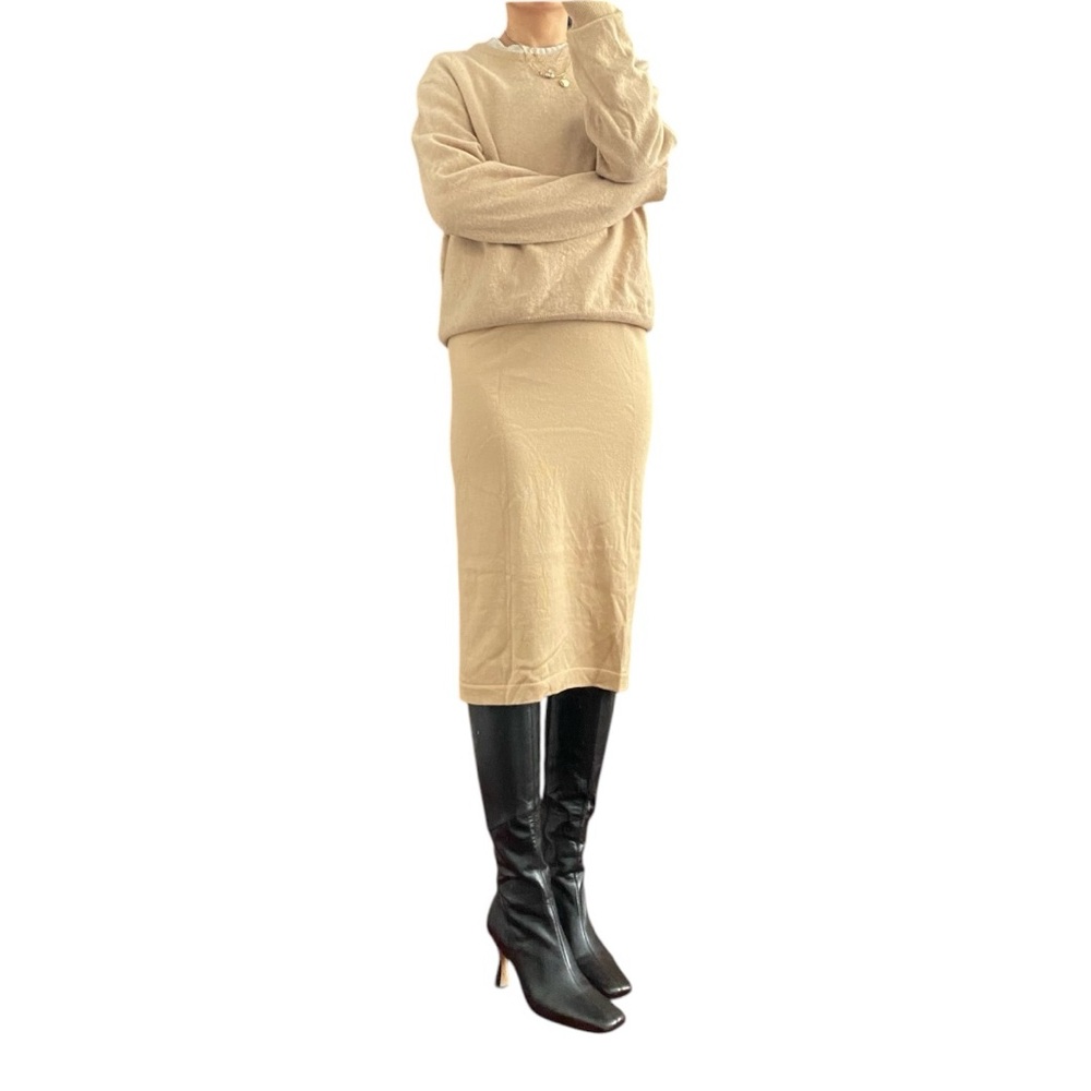 Wolford Tan Wool Blend Skirt Size S